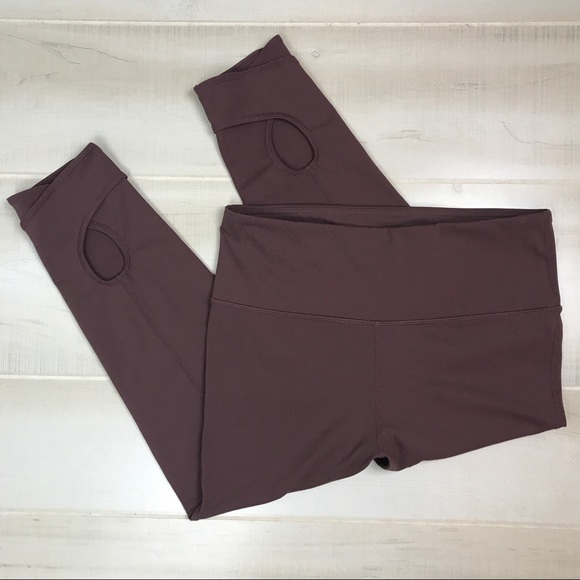 Mono B Pants - Mono B Buttery Soft Keyhole Cutout Capris Purple